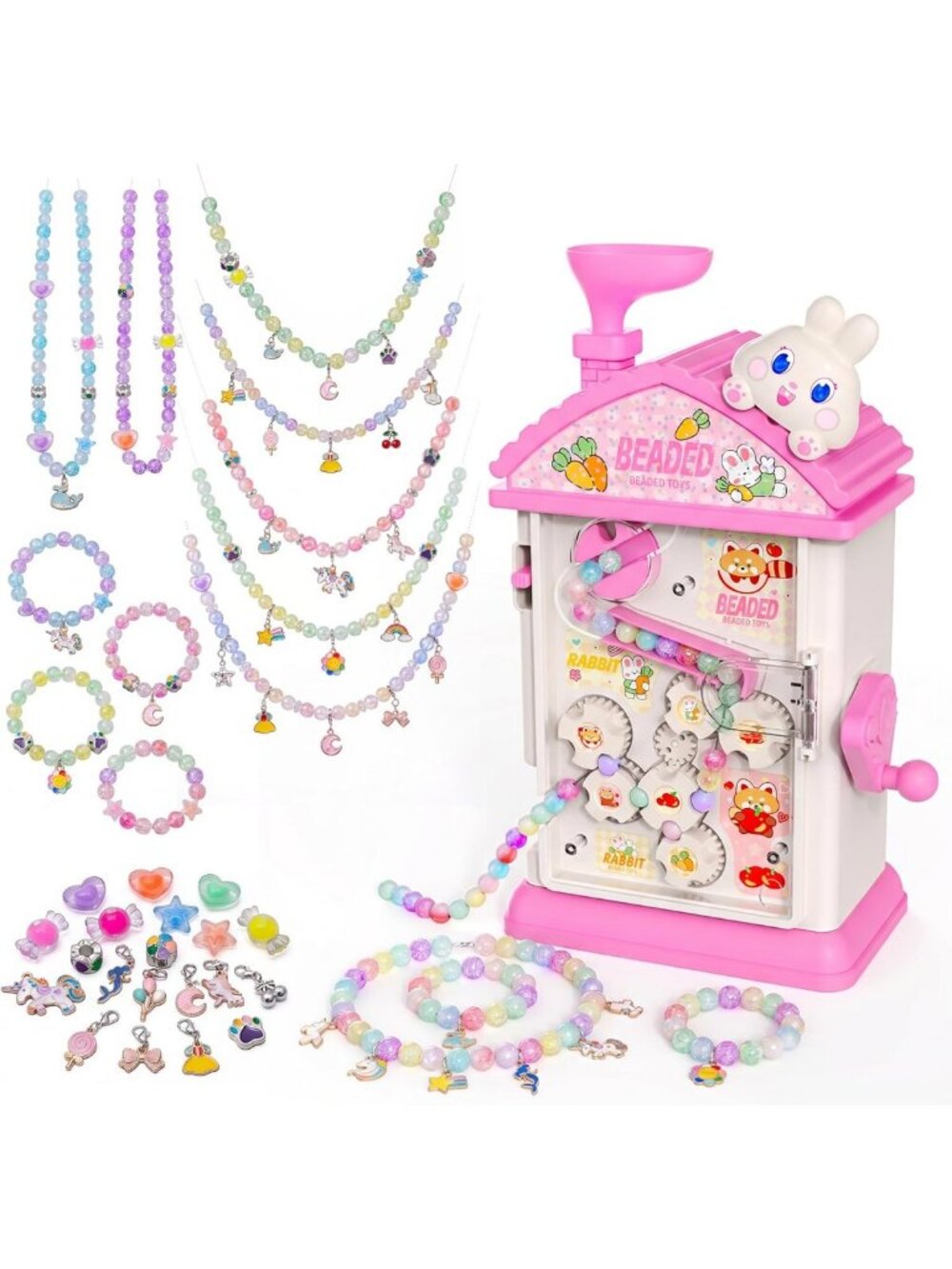 DIY Bracelet Making Kit - Beaded Jewelry Craft Set for Girls Ages 6-12